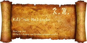 Kása Melinda névjegykártya