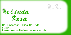 melinda kasa business card