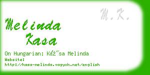 melinda kasa business card